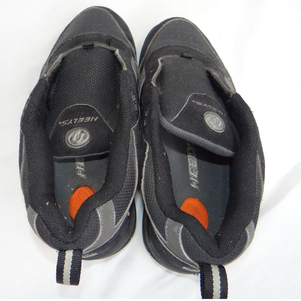 Heelys Youth Style 7097 Black Grey Skate Shoes with Wheels Size 5 Women - Read