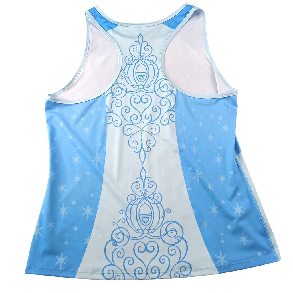 Disney runDisney Cinderella Princess Performance Tank Top Blue XL