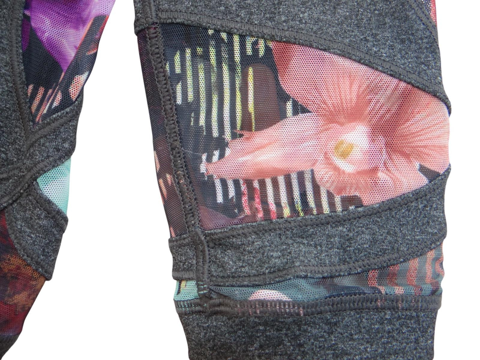 Stylish High-Waisted Leggings with Floral Accents