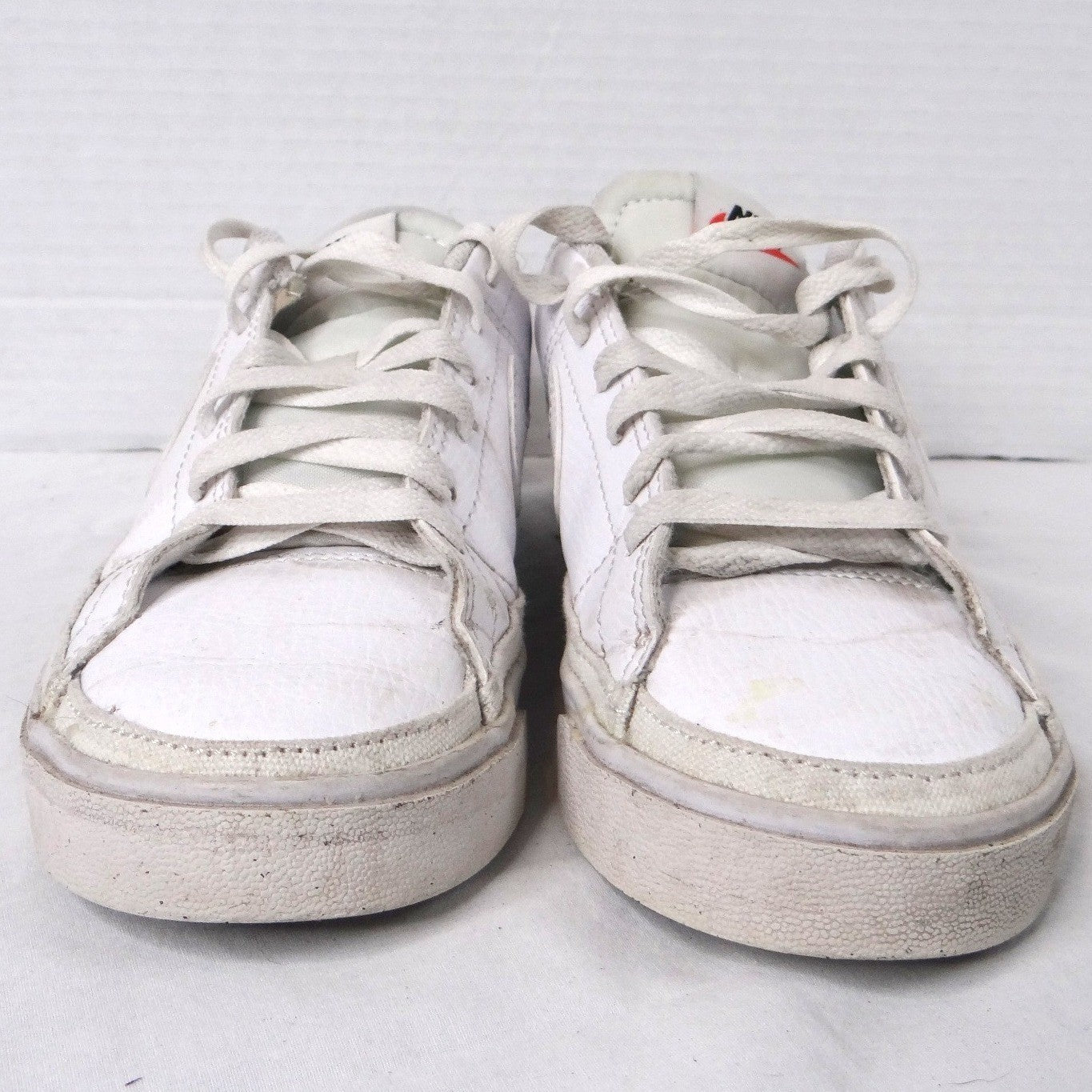Nike Sport Shoes DH3161 101 White Lace Up Sneakers Youth Size 6.5