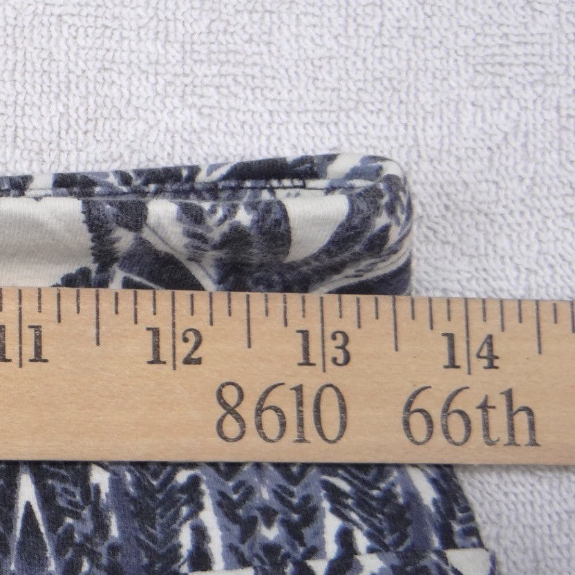 American Eagle Outfitters Blue White Geometric Tribal Print Mini Skirt Womens M