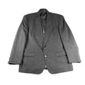 Harve Benard Black Suit Jacket Blazer Two Button Classic Fit Formal Business