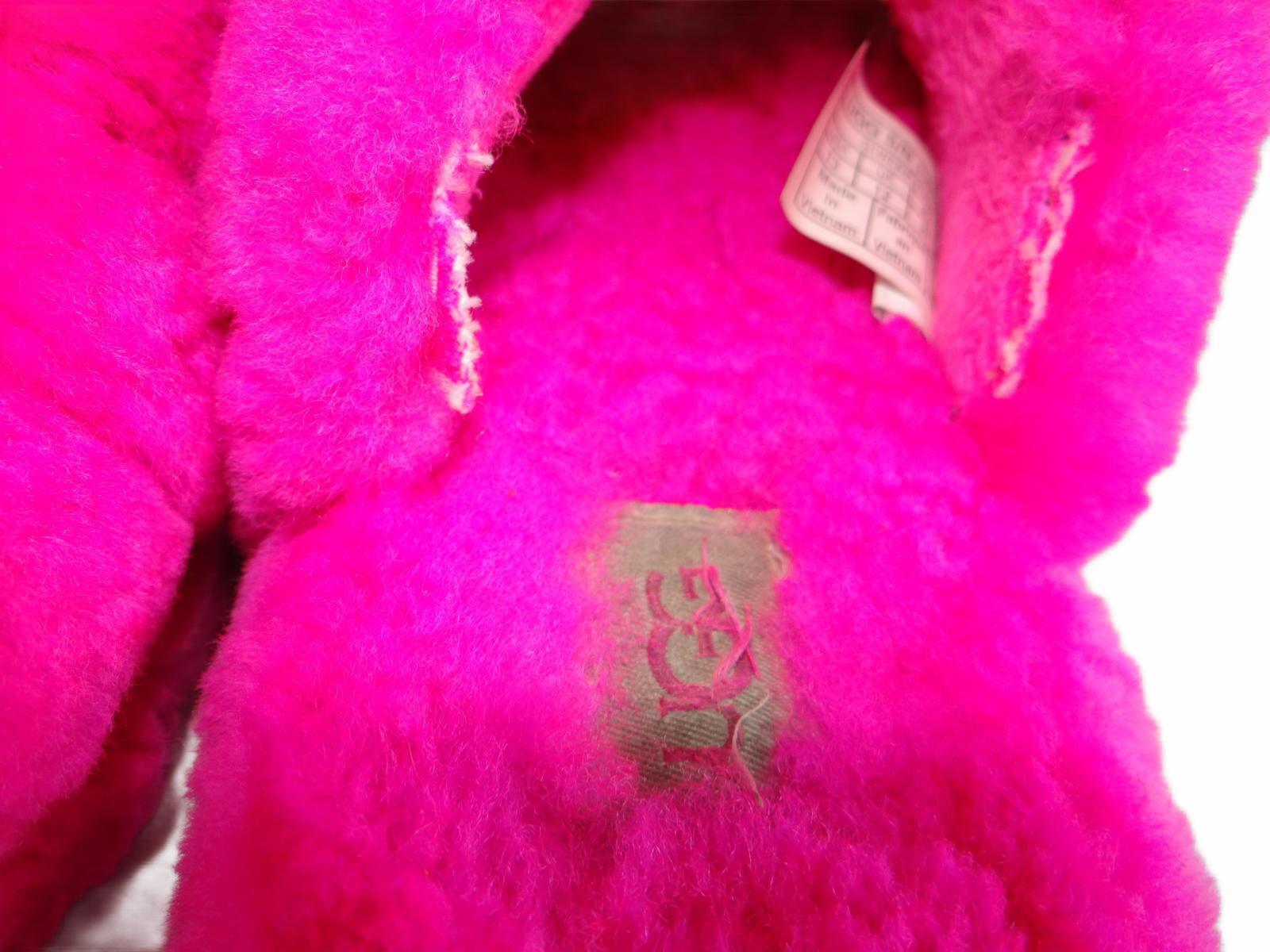 UGG Girl's Cozy Fuzzy Pink Slippers - ALTERED