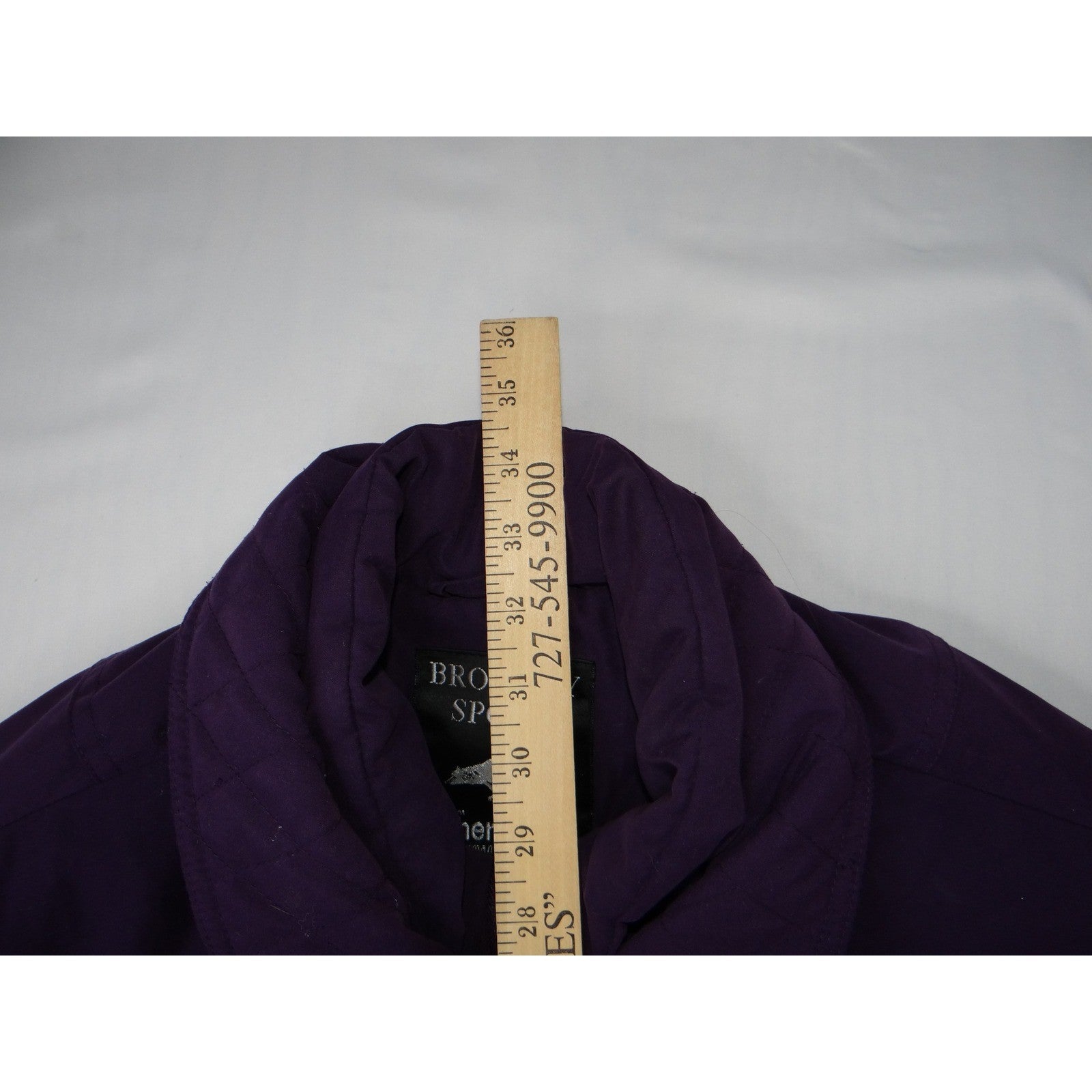 Bromley Sport Womens Purple Quilted Lined Jacket Size L Thermoloft Winter Coat
