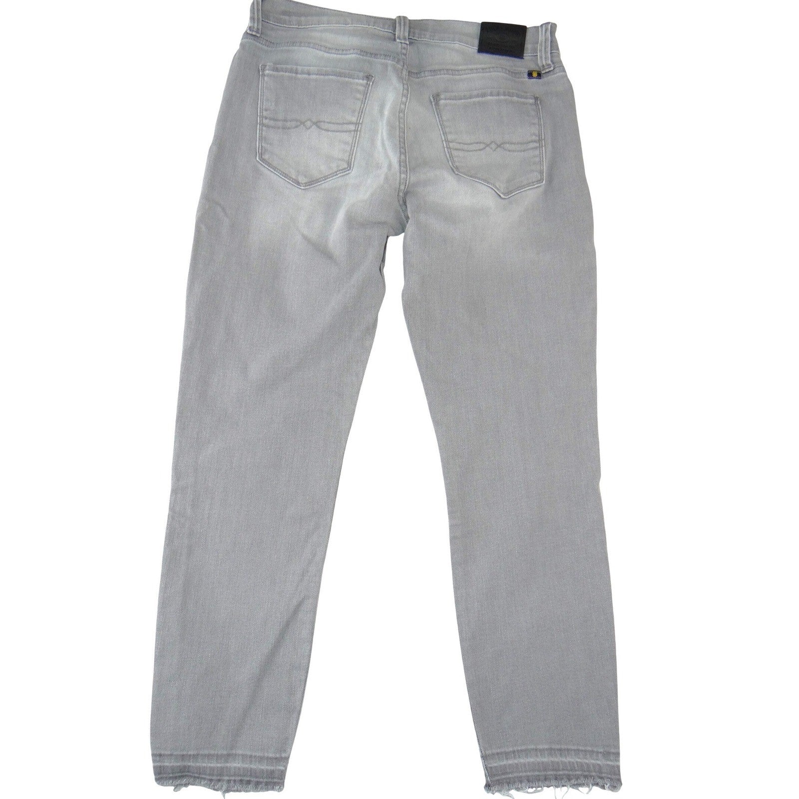 Lucky Brand Brooke Capri Grey Distressed Skinny Jeans Size 6 28 Light Wash