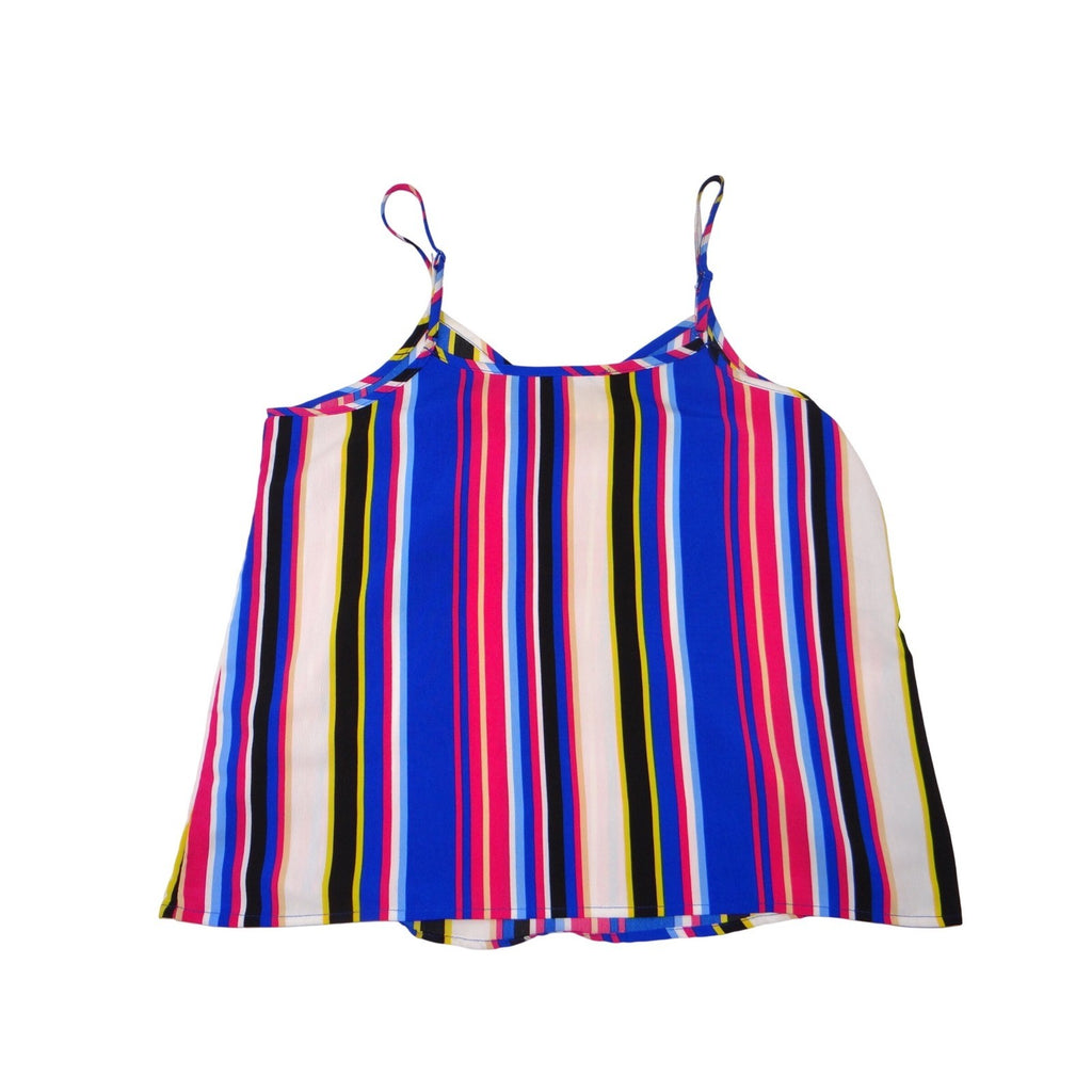 MISS LILI Striped Cami Tank Top Women's Size M