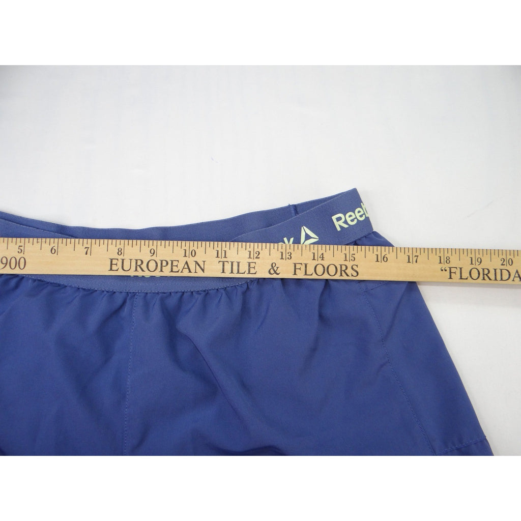 Reebok Womens Running Shorts Elastic Waistband Blue XL