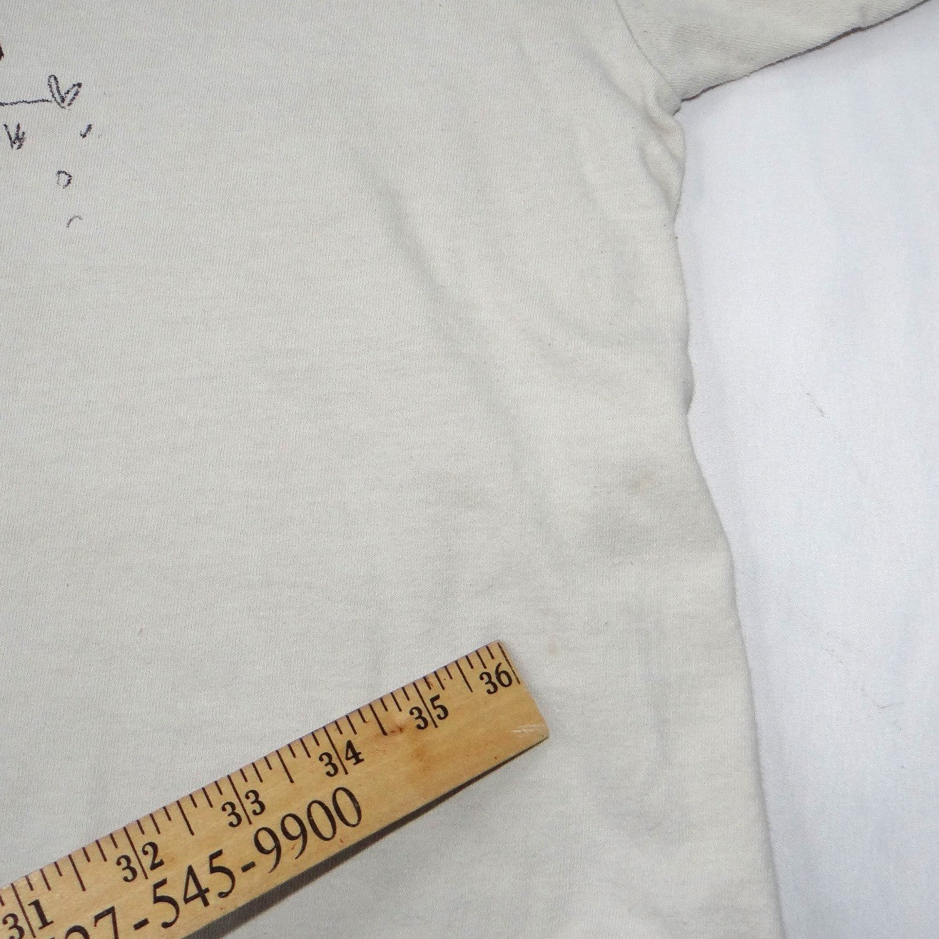 Half Evil 333 Mens Graphic T-Shirt Cream Off-White Devils Rabbits Streetwear XL