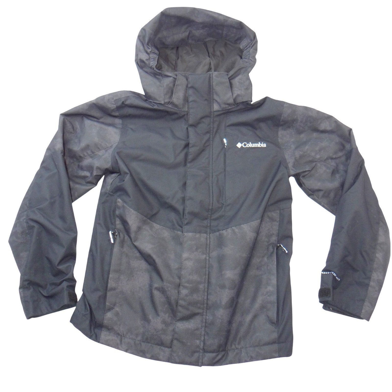 Columbia Kids Black Interchange Omni-Heat Waterproof Hooded Size M 10/12
