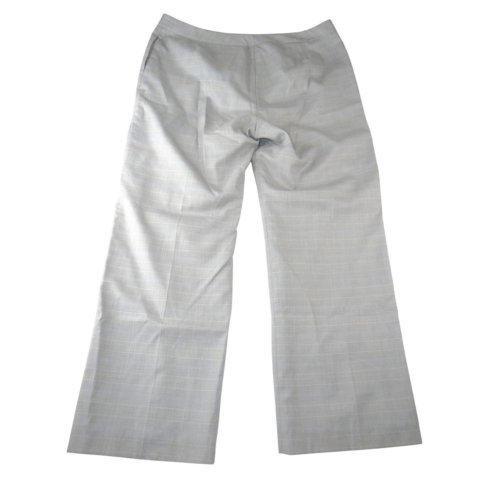 Evan-Picone Grey Plaid Dress Pants Womens 18 Straight Leg Professional Workwear