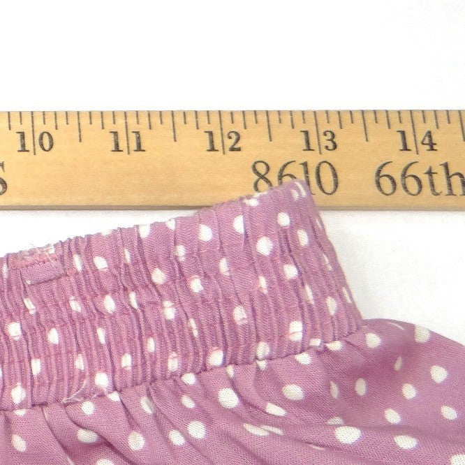 Vintage Connections Mauve Polka Dot Skirt Suit Set Blazer Skirt Belt Large 16/18