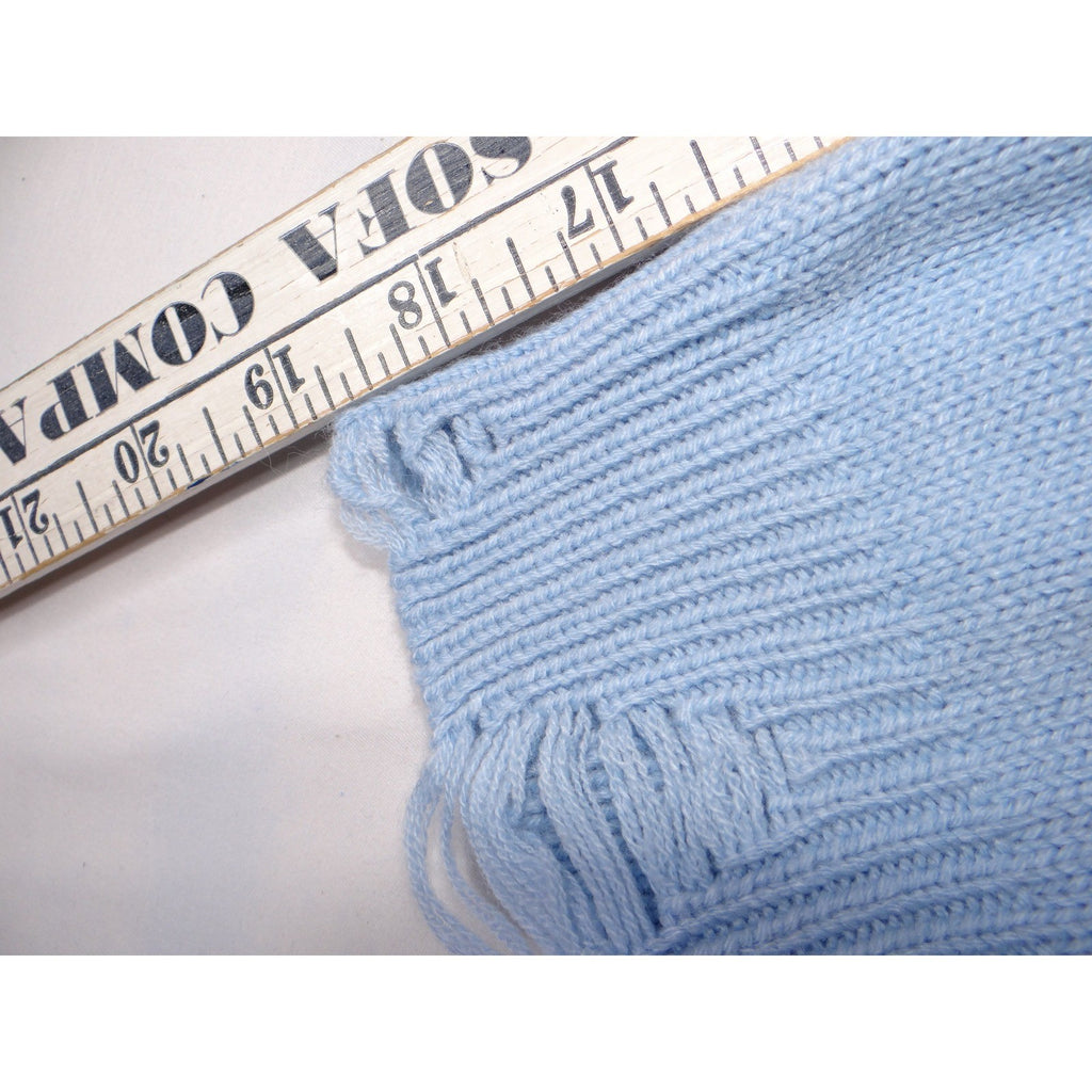 NO BOUNDARIES Light Blue Yin Yang Distressed Knit Cropped Sweater Women's XXL