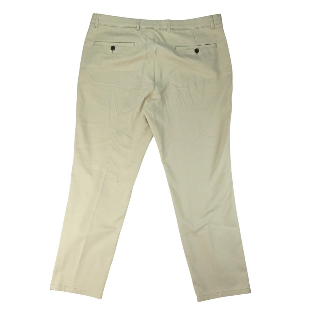 Alfani Mens Tan Flat Front Chino Pants Size 36W 30L Cotton Blend