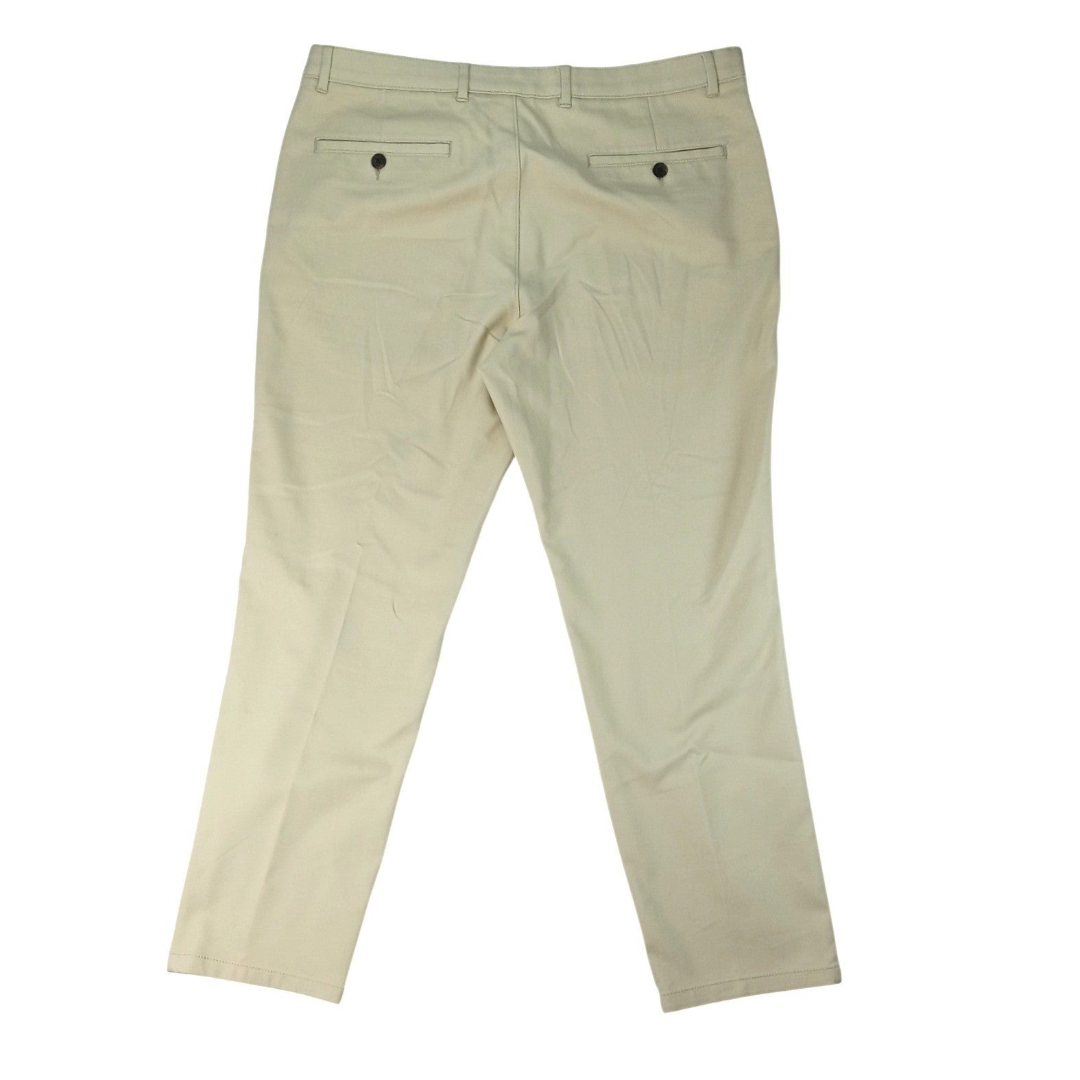Alfani Mens Tan Flat Front Chino Pants Size 36W 30L Cotton Blend