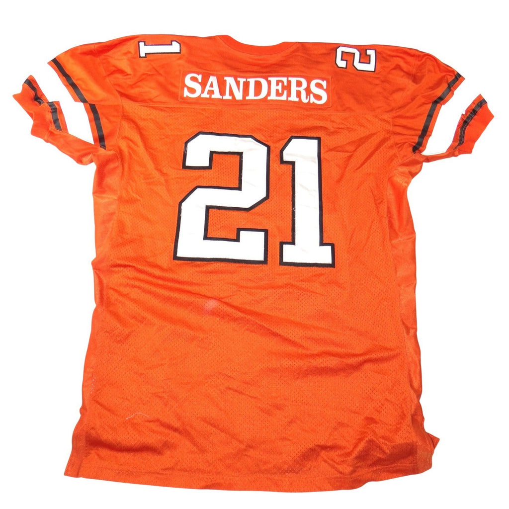 RARE Oklahoma State Barry Sanders 21 Throwback Football Jersey Orange XL 1986-88