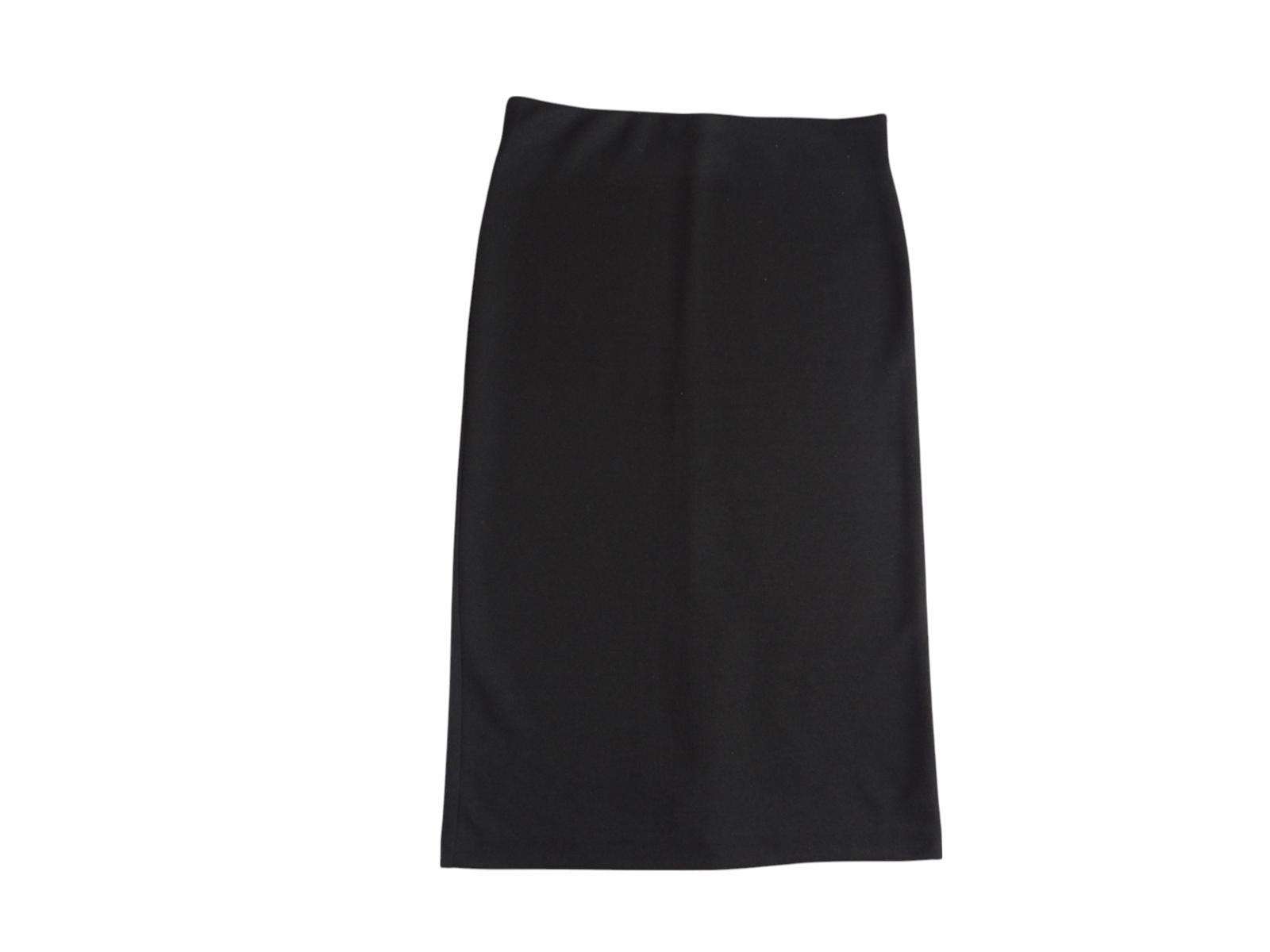 Classic Black Midi Skirt