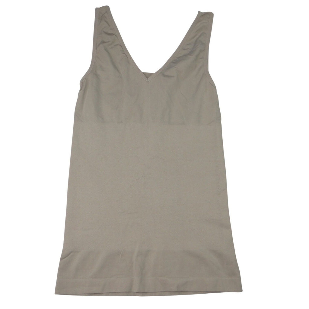 Light Control V Neck Tank Beige Smoothing Camisole Slip M