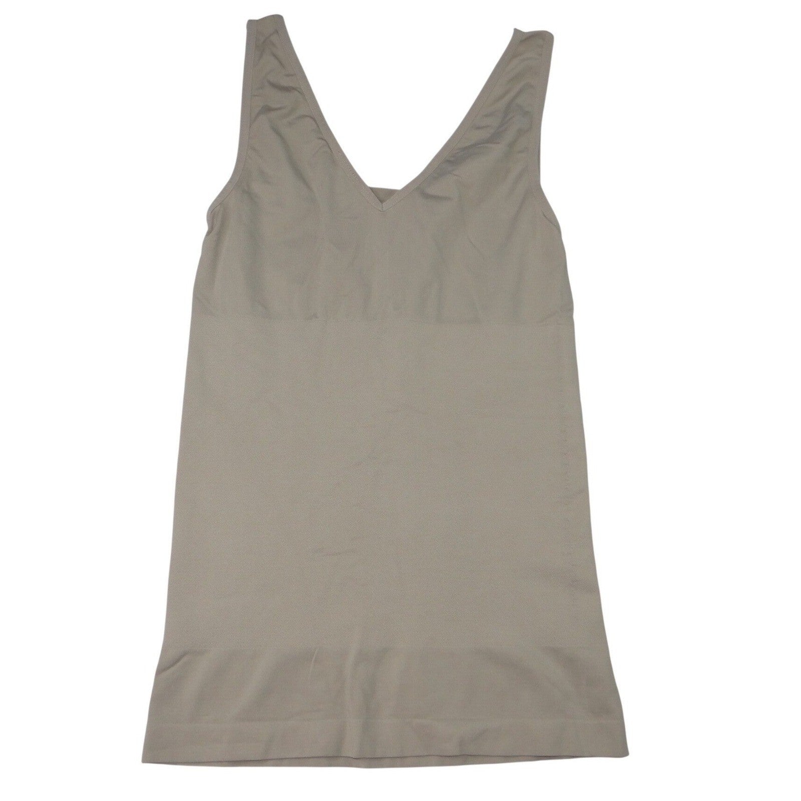 Light Control V Neck Tank Beige Smoothing Camisole Slip M