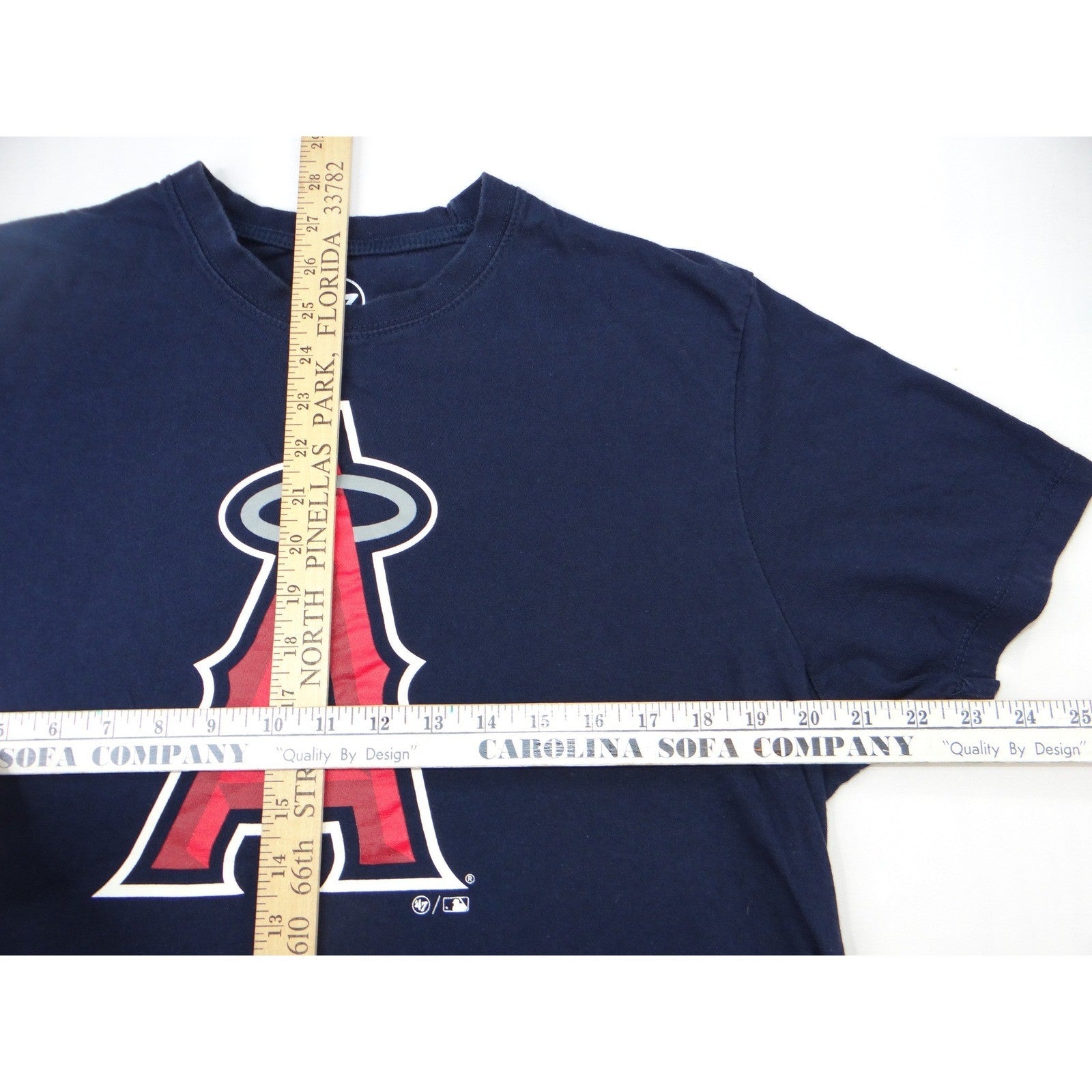 47 Brand Los Angeles Angels MLB Navy Blue Graphic T Shirt Men's