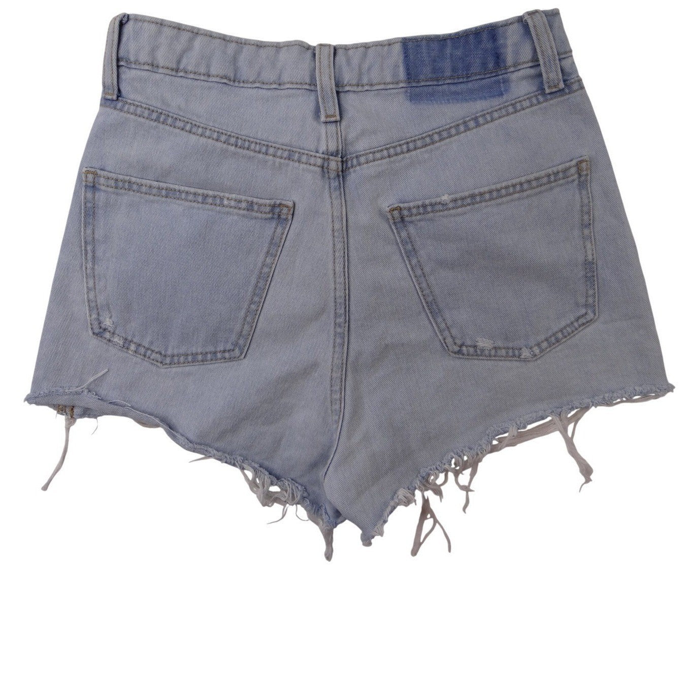 Wild Fable Womens Light Wash Denim Cutoff Shorts High Rise Distressed Size L