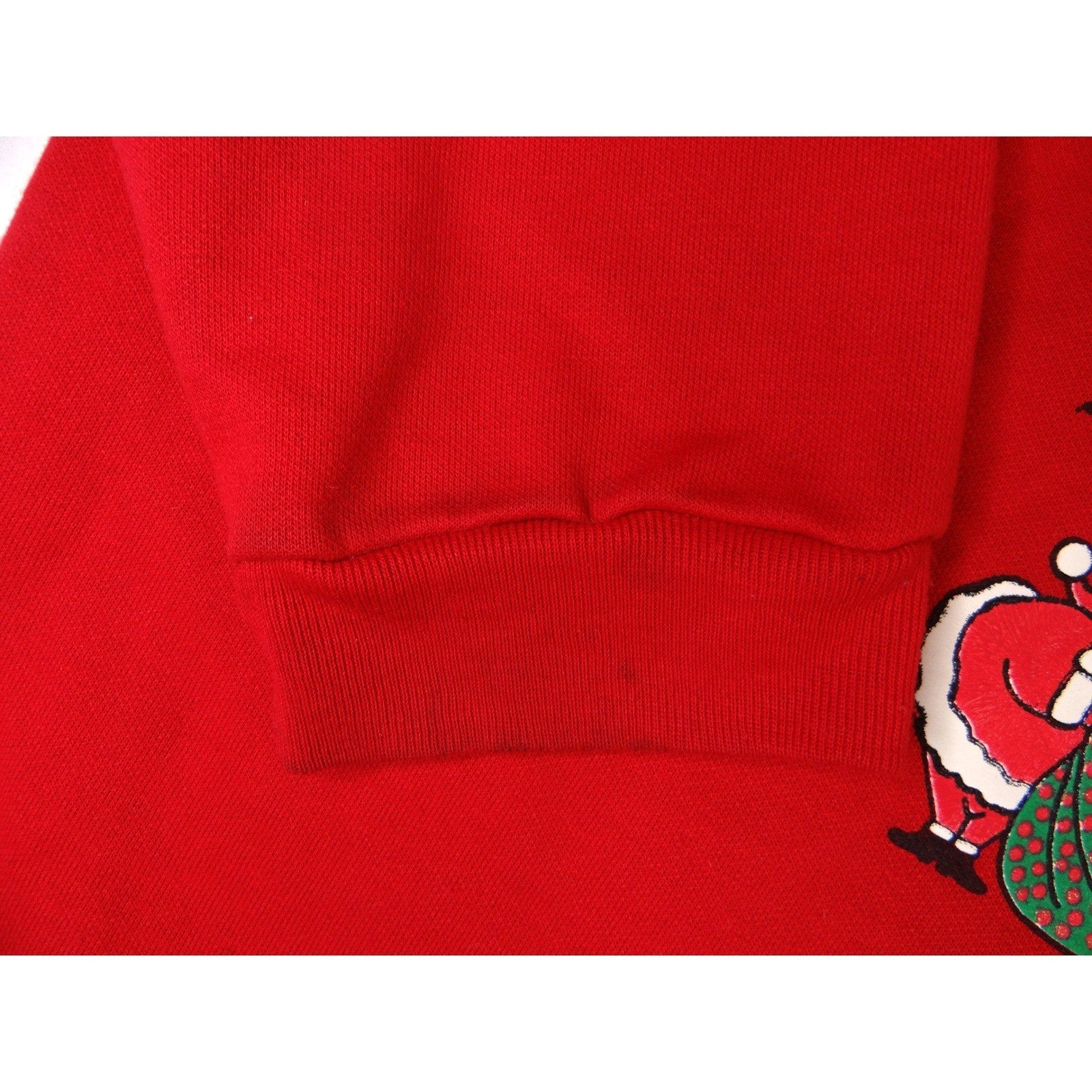 Nucleus Woman Red Christmas Graphic Sweatshirt Santa Nutcracker Snowman Bells