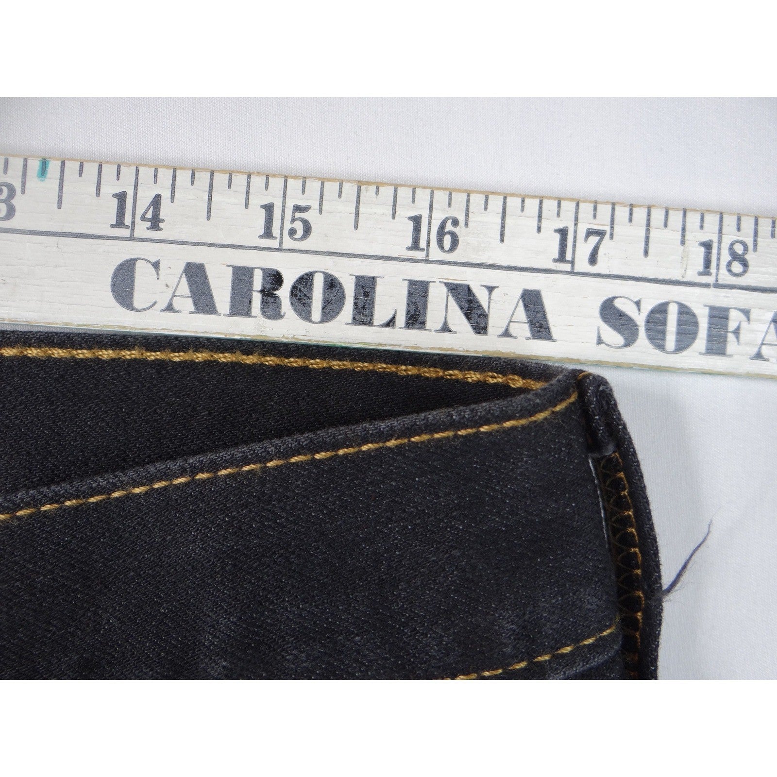 Altered Custom Levi Strauss 505 Mens Black Straight Fit Jeans Size 34x24