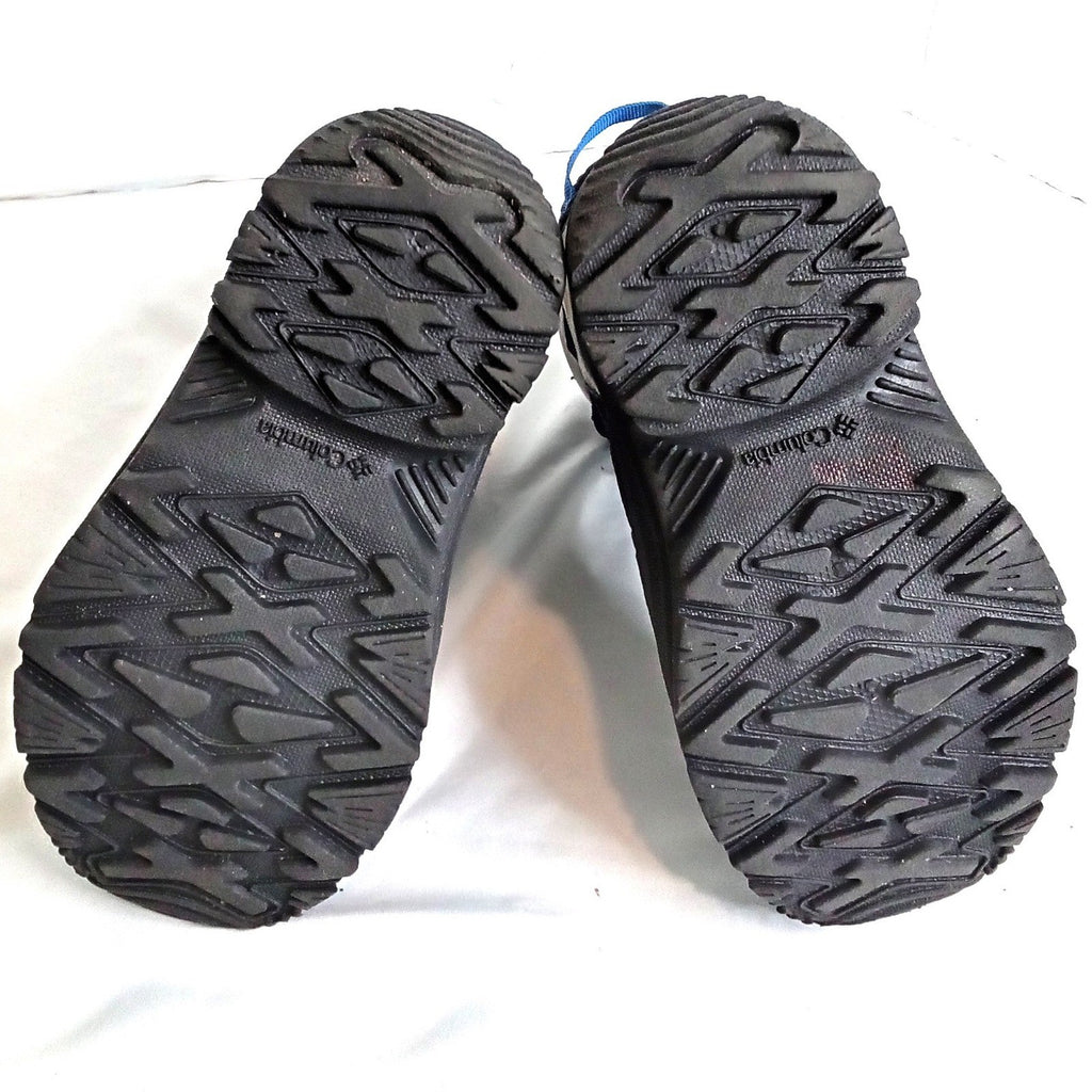 Columbia Kids Waterproof Snow Boots Grey Black Blue Omni-Heat Size 1