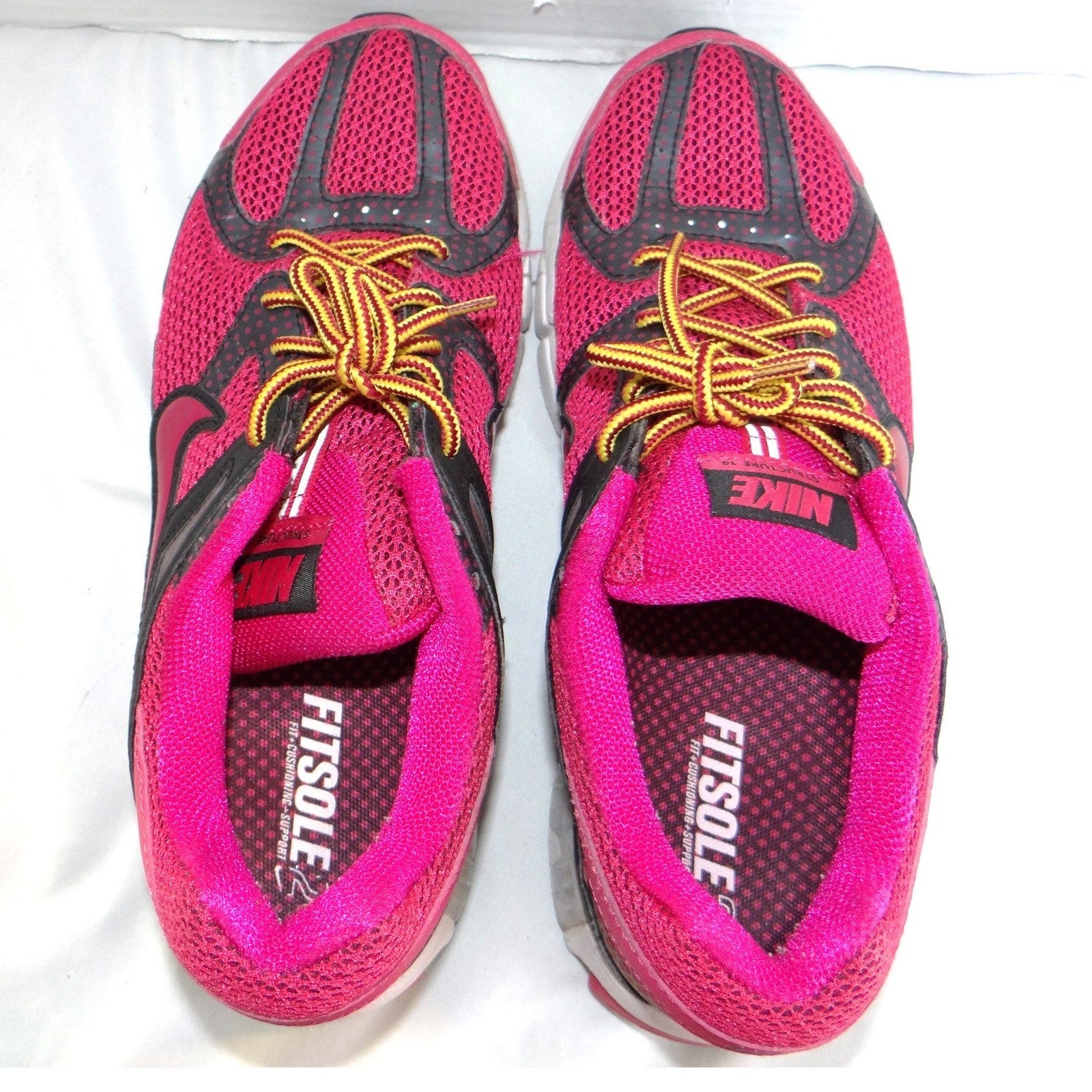 Nike Air Zoom Structure 14 Womens Pink Black Running Shoes Size 9