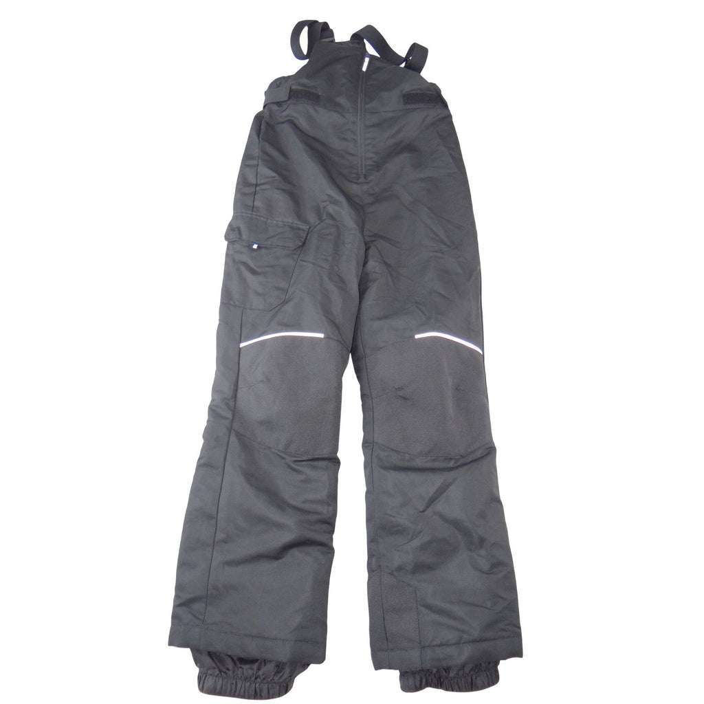 Swiss Tech Black Insulated Snow Bibs Girls Size L 10-12 Ski Overalls Pants