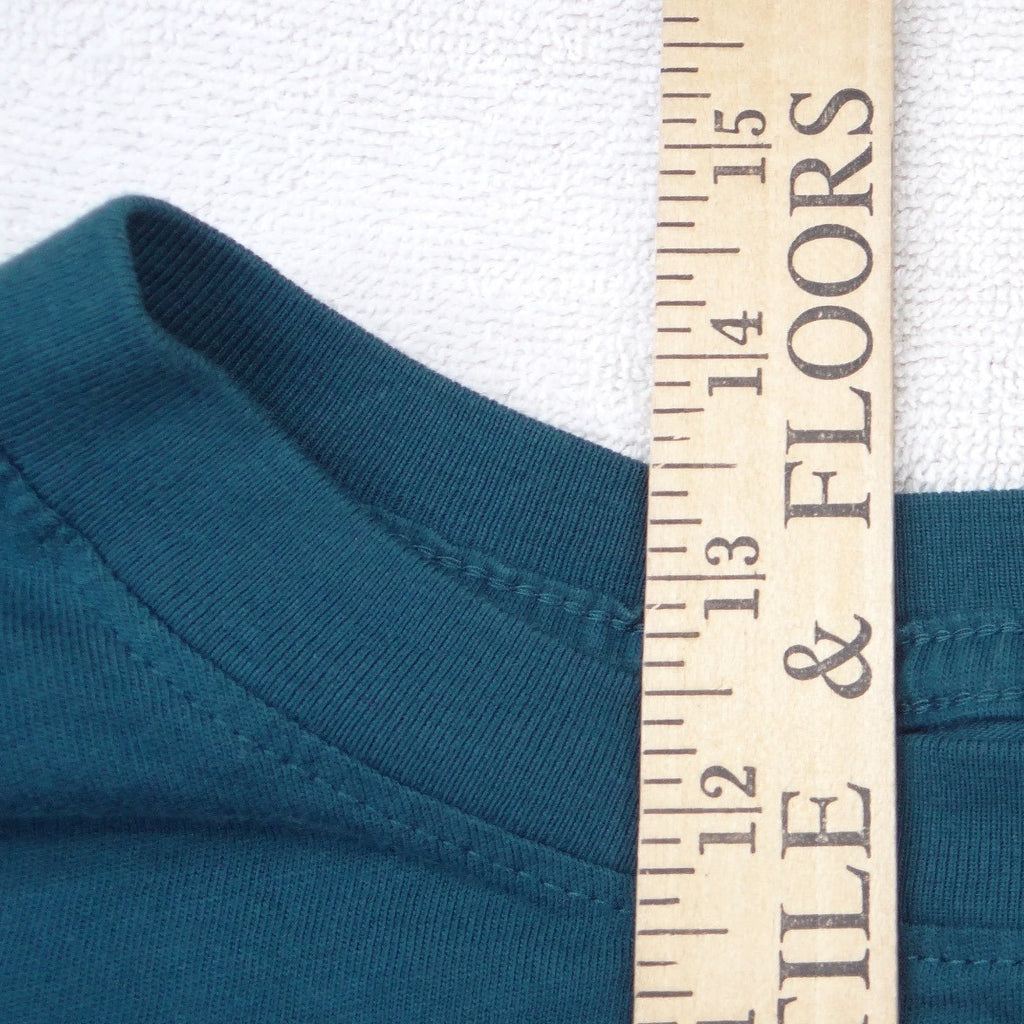 Nike Womens Long Sleeve Cropped T-Shirt Teal Green Logo Tape XS