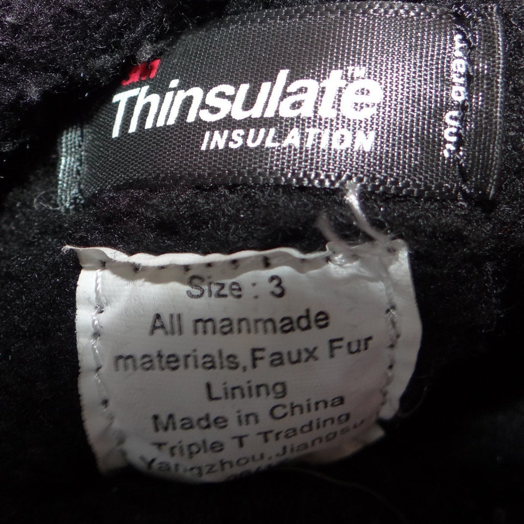 Northside Kids Pink Black Thinsulate Insulated Winter Snow Boots Size 3