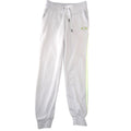 Armani Exchange Mens White Jogger Sweatpants Lime Green Side Stripe Logo
