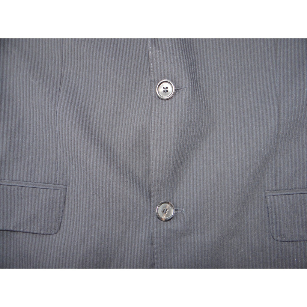 HUGO BOSS Men's Charcoal Pinstripe Super 120 Wool Blazer Jacket 42L Turkey