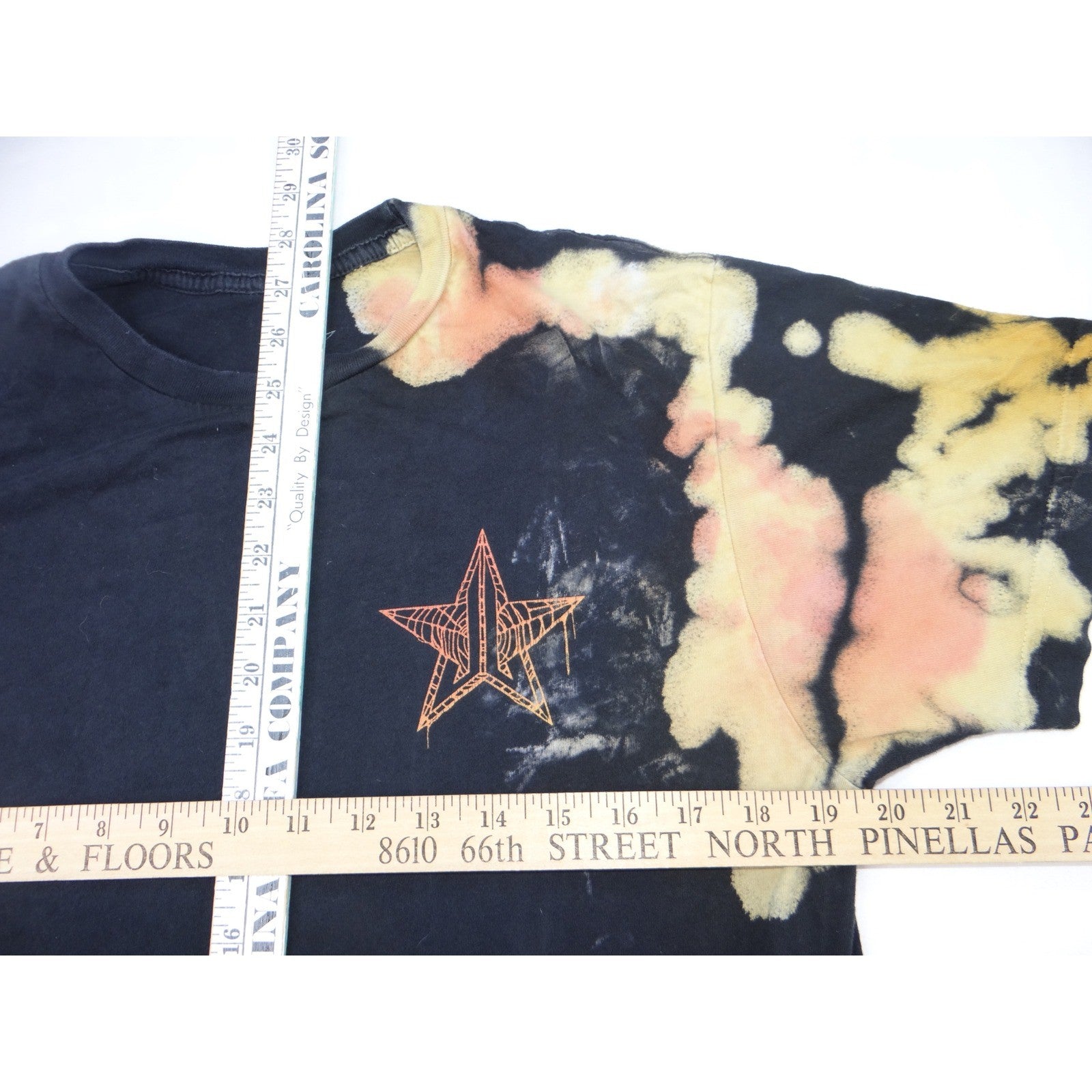 Jeffree Star Fashion Tie Dye Star Logo Graphic T Shirt Medium