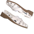 Classique Sport Women's White Strappy Wedge Sandals Size 7M