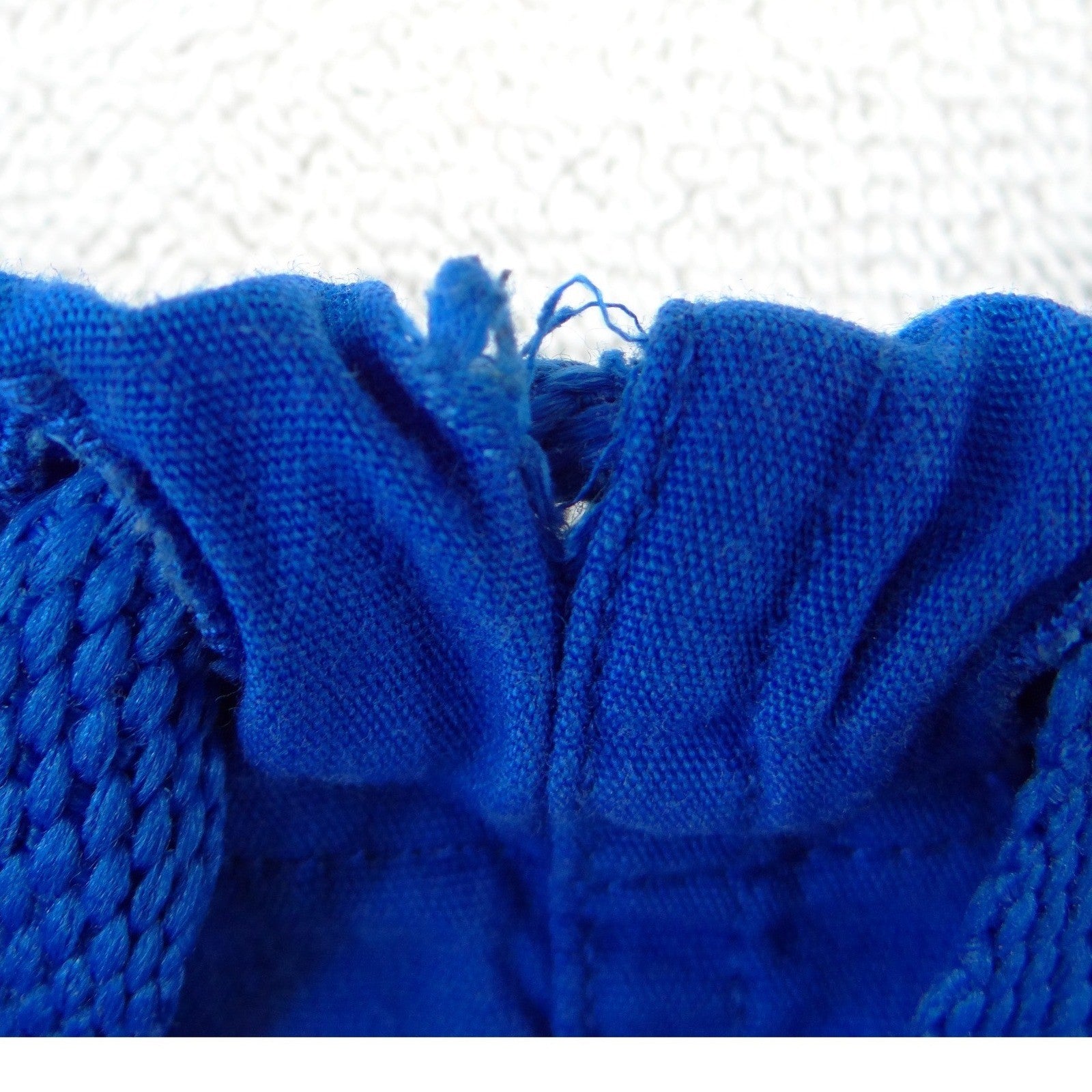 Cherokee Workwear Scrub Pants Womens XS Royal Blue Drawstring Cargo