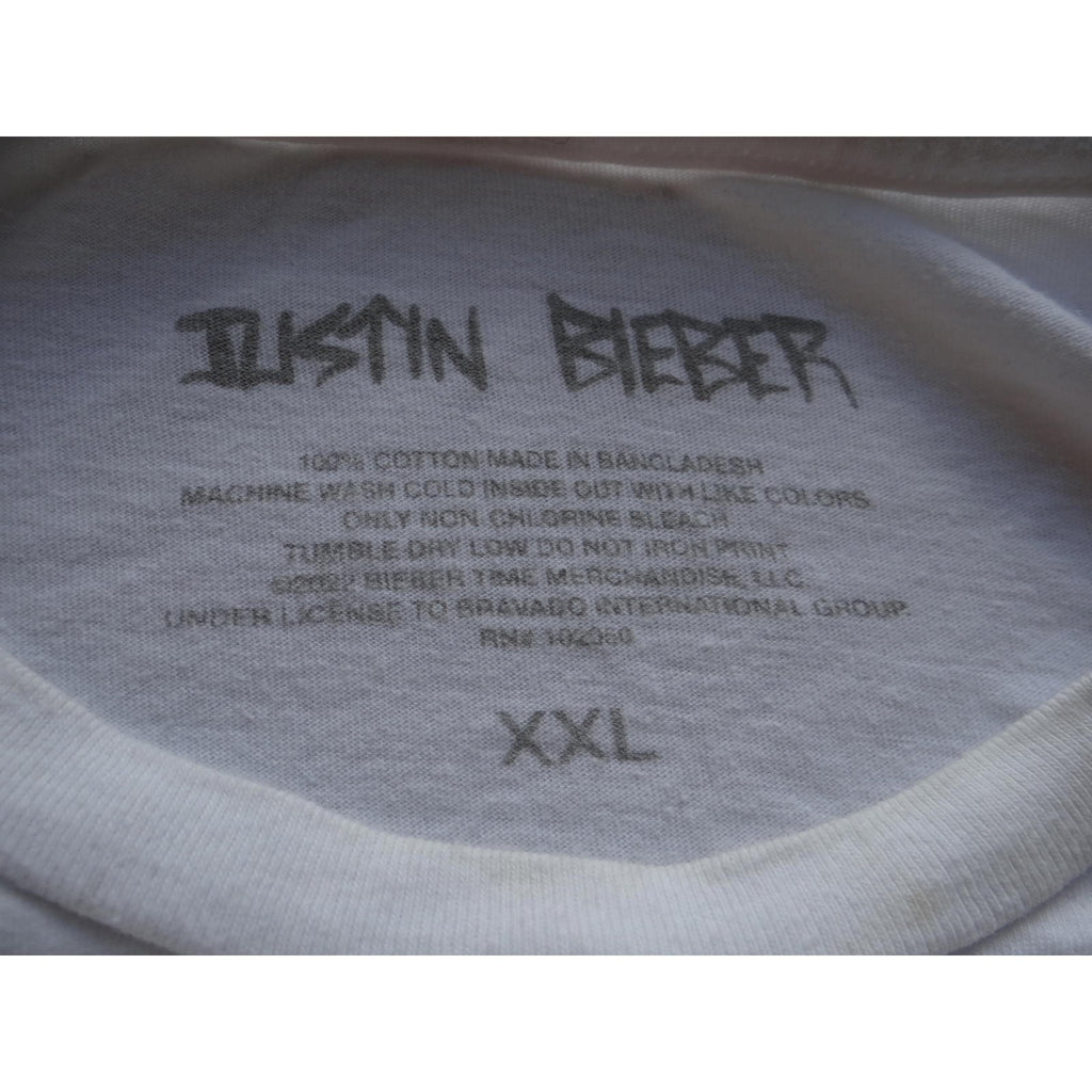 White Justin Bieber Graphic T-Shirt