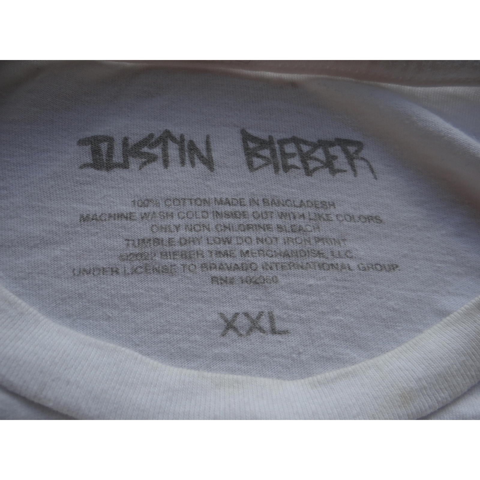 White Justin Bieber Graphic T-Shirt