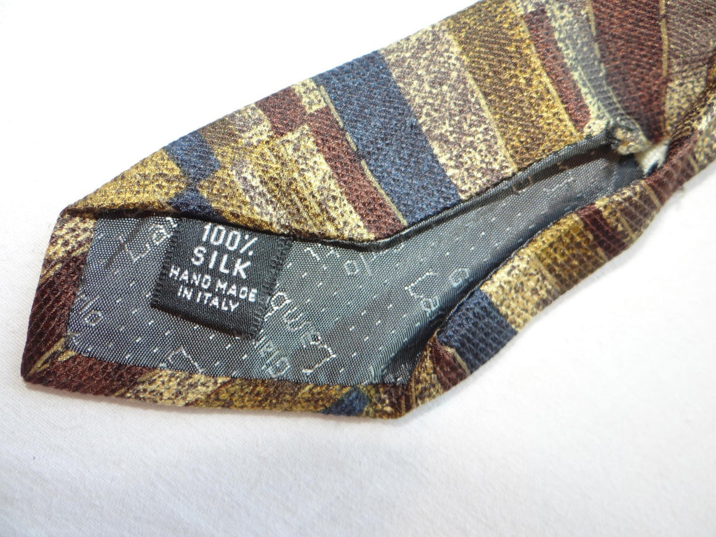 Lamberti 100% Silk Made in Italy Striped Tie