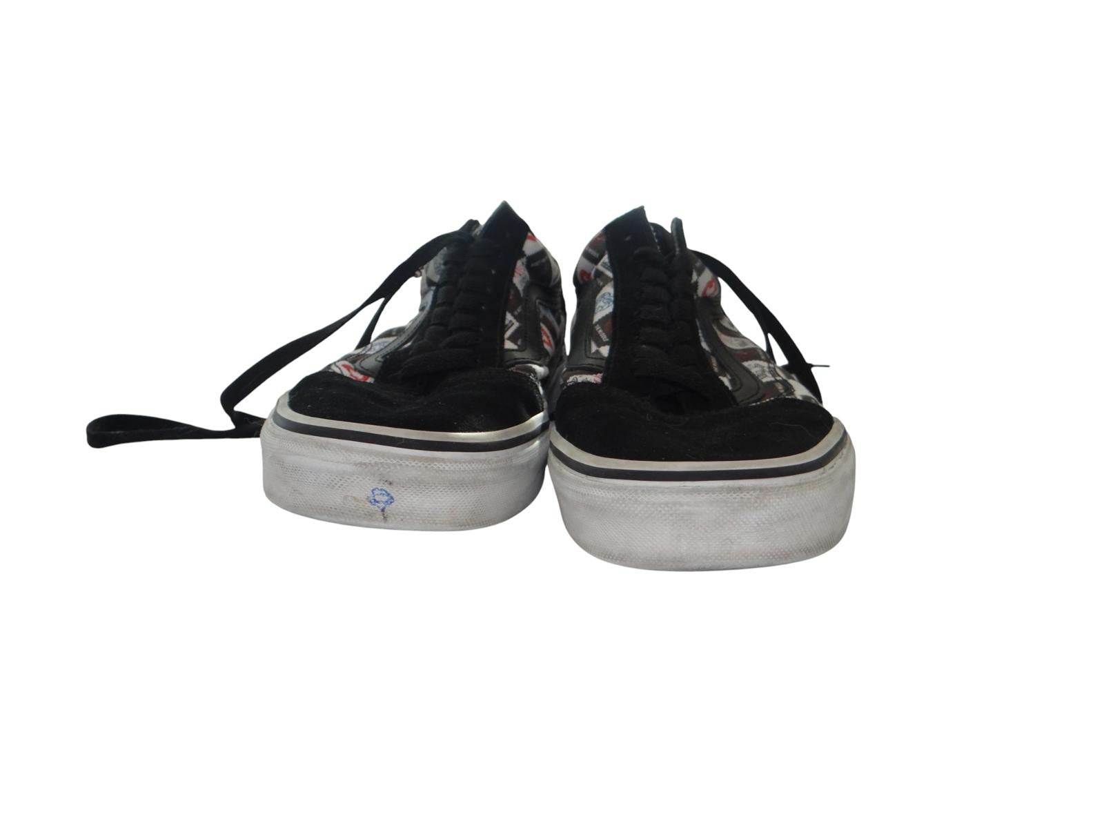 Vans Men's Black and Patterned Sneakers