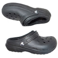 Crocs Kids Classic Lined Clog Black Faux Fur Fuzzy Slip On Shoes Kids Size 13