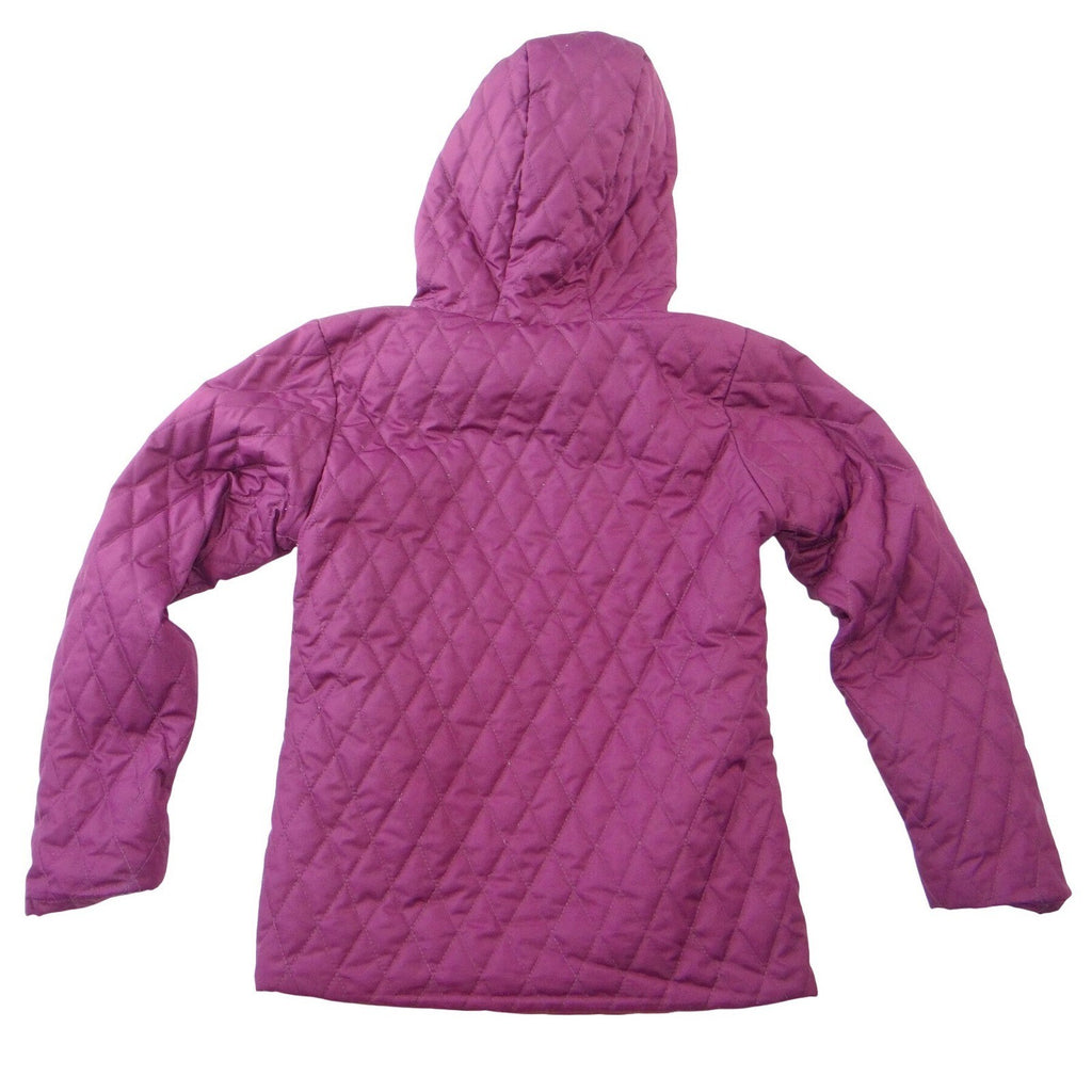 Columbia Girls Bella Cascade Hooded Quilted Puffer Jacket Purple M