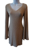 SHEIN Women's Ribbed Long Sleeve Dress