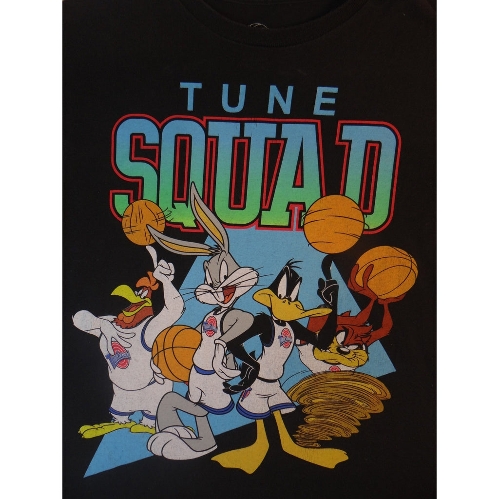 Space Jam Tune Squad T Shirt Black Bugs Bunny Daffy Duck Graphic Tee Men Small