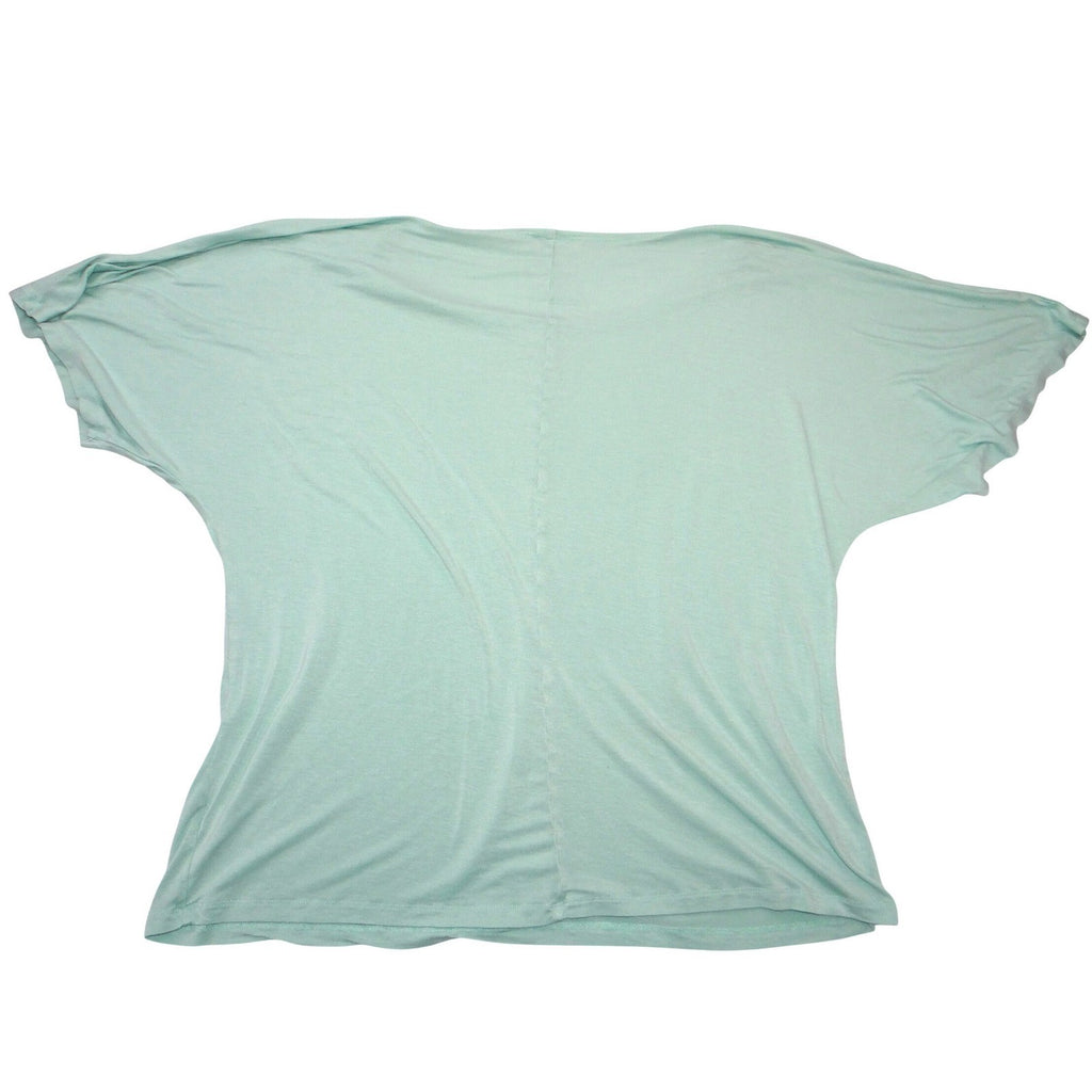 Zenana Outfitters Mint Green Dolman Sleeve Split Shoulder Top Plus Size 1X