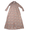 Natural Life Floral Button Down Maxi Dress Duster Terracotta XS/S Long Sleeve