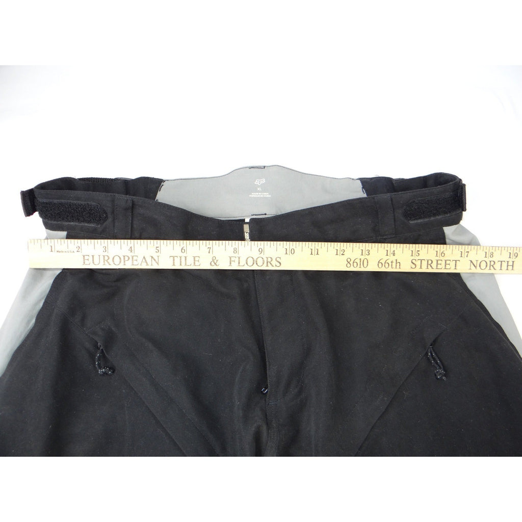 Fox Racing Mens XL Black Gray Mountain Bike Cycling Shorts Padded Liner