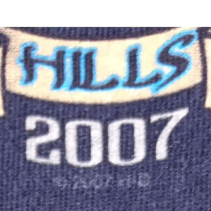 Harley Davidson Sturgis Black Hills Rally 2007 T Shirt Men Large Blue Wolf Moon