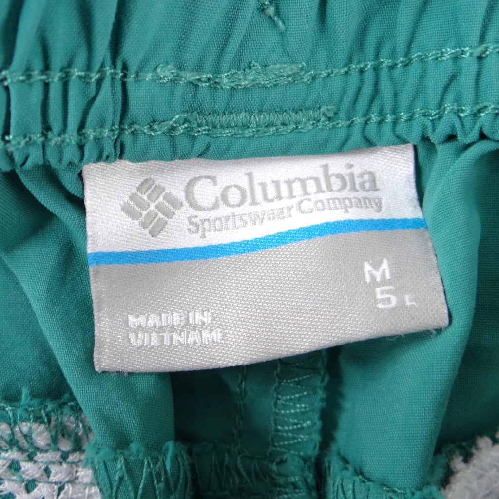 Columbia PFG Women Teal Green Fishing Shorts Size M 5 Inch Inseam 2414