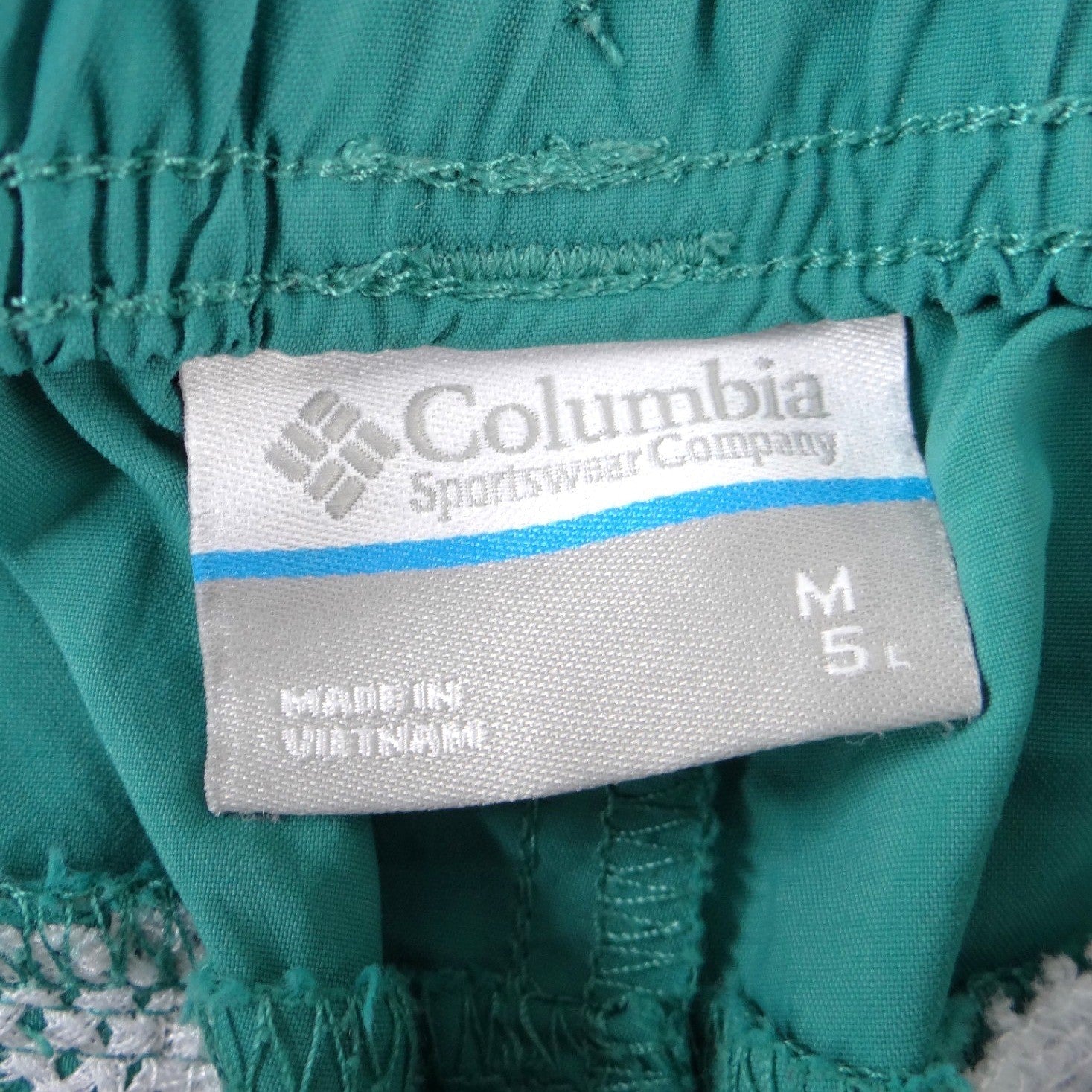 Columbia PFG Women Teal Green Fishing Shorts Size M 5 Inch Inseam 2414